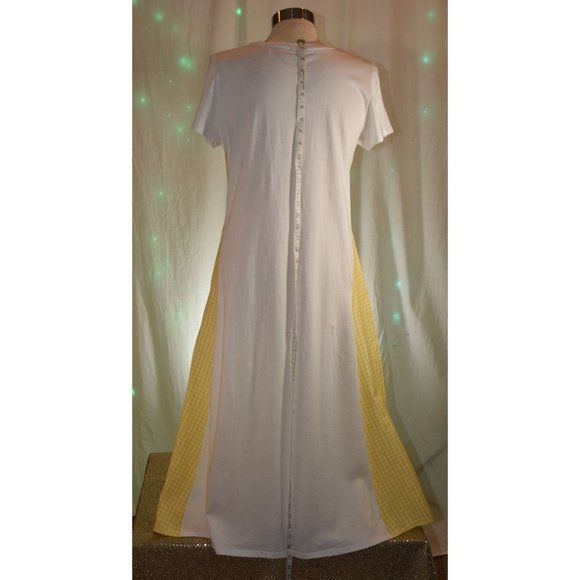 Oliver Bonas Yellow/ White Dress size 12 - Picture 7 of 14